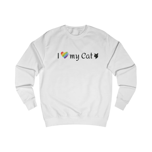 Unisex Pride Sweatshirt for LGBTQ+ Cat Lovers