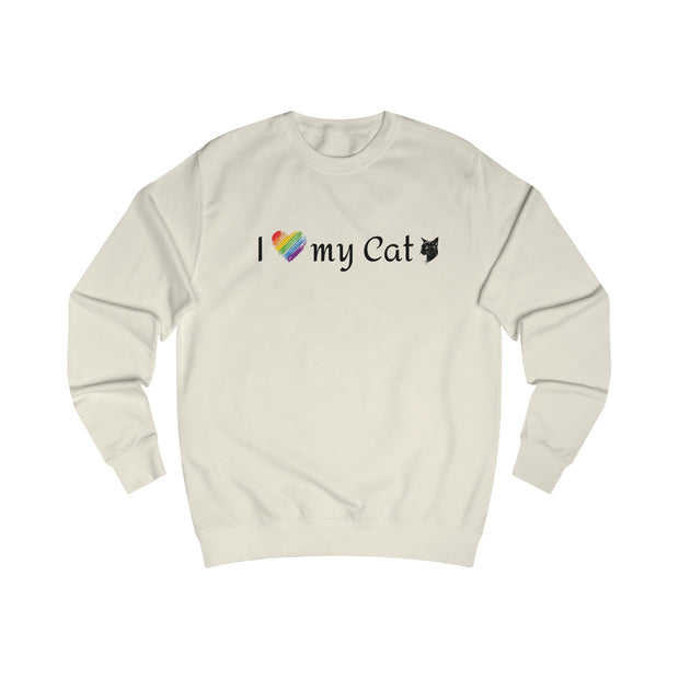 Unisex Pride Sweatshirt for LGBTQ+ Cat Lovers